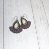 Purple, green and gold Macramé