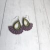 Purple, green and gold Macramé