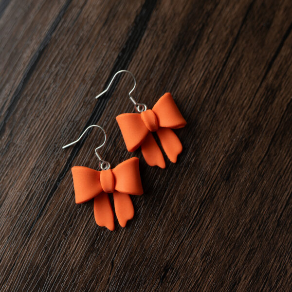 Large Orange Bows