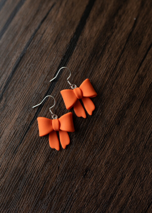 Large Orange Bows