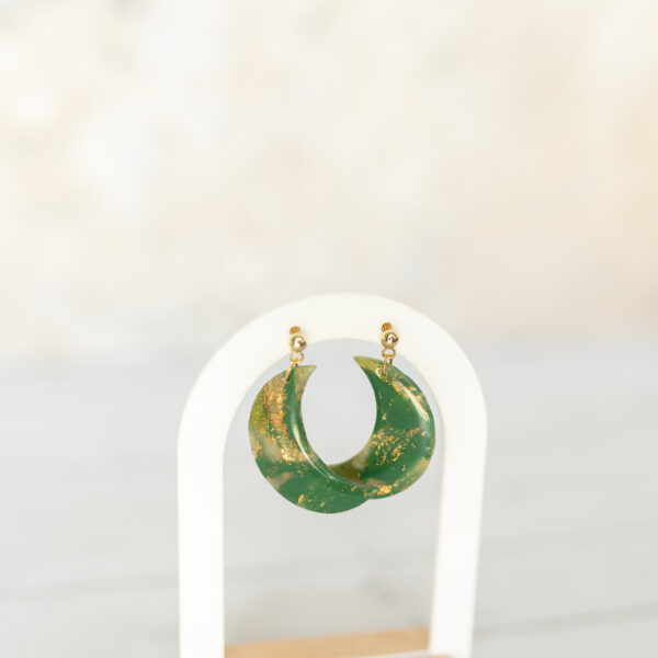Green and Gold Crescents