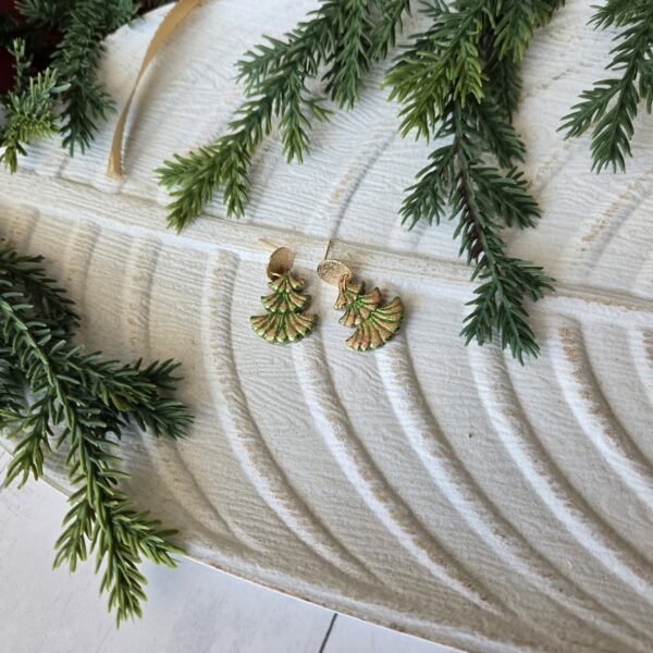 Pink/Gold/Green iridescent Trees