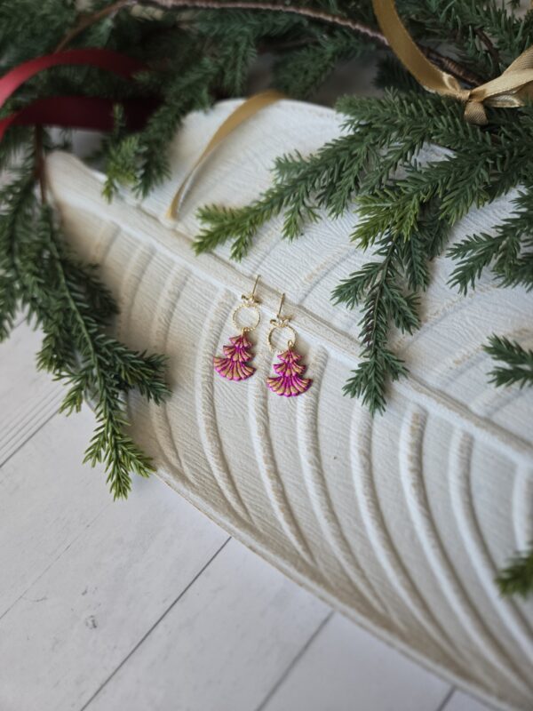 Iridescent Pink/Gold Trees