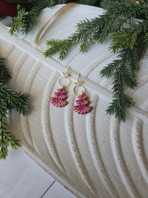 Iridescent Pink/Gold Trees