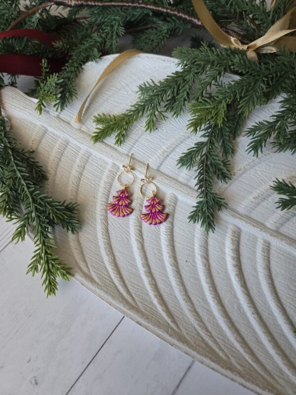 Iridescent Pink/Gold Trees