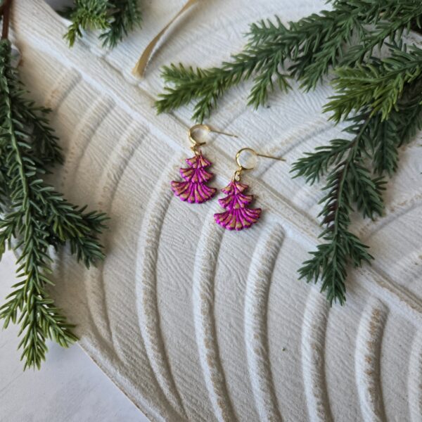 Iridescent Pink/Gold Trees 2