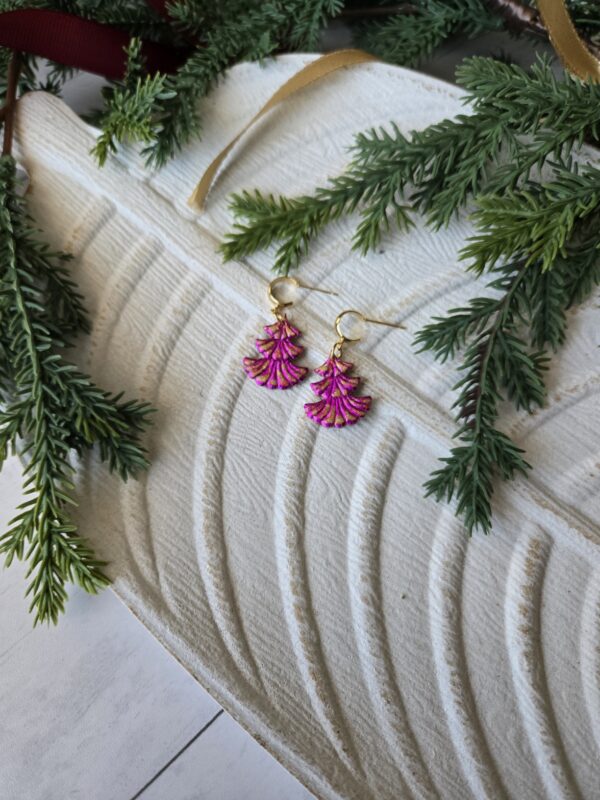 Iridescent Pink/Gold Trees 2