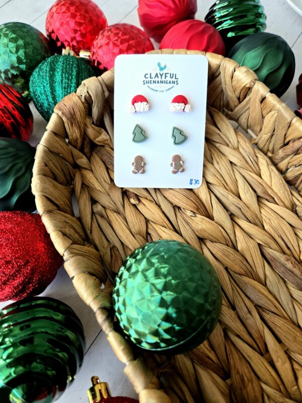 Hat, Tree, and Gingerbread Man 3 Pack